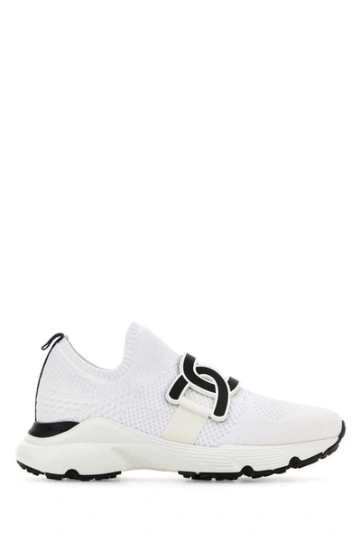 Shop Tod's Sneakers In White