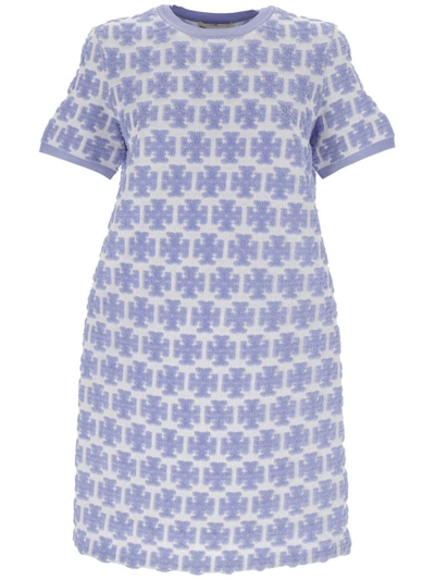 Shop Tory Burch Dresses In Hydrangea Blue / White