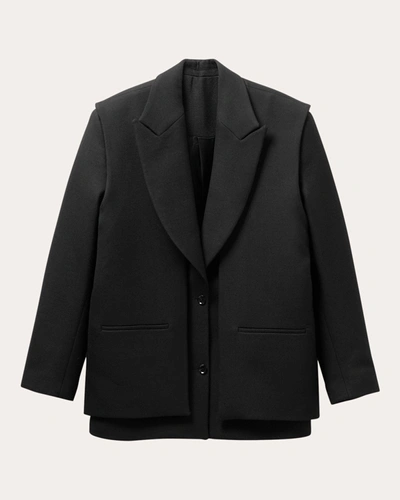 Shop Bite Studios Women's Layered Jacket In Black