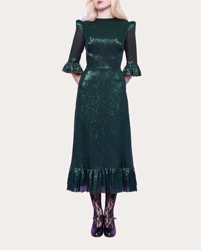 Shop The Vampire's Wife Women's The Falconetti Dress In Green