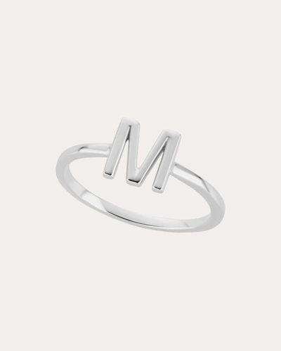 Shop The Gild Women's Initial Ring In White