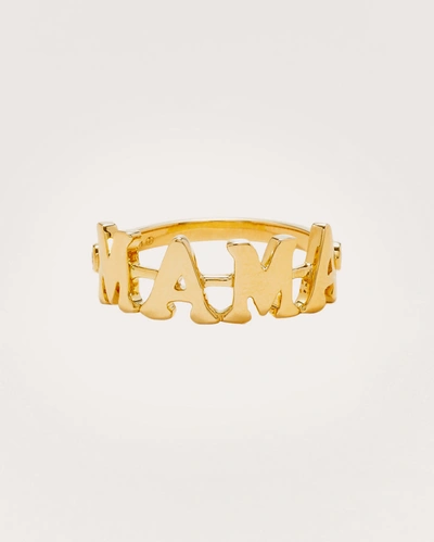 Shop Yvonne Léon Women's Diamond 'mama' Ring In Gold