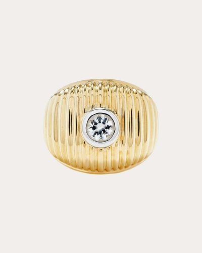 Shop Yvonne Léon Women's Topaz Maxi Berlingot Ring In Gold