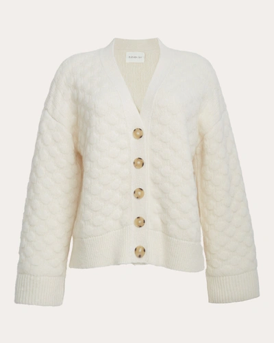 Eleven Six Women's Everly Jacquard-knit Alpaca-blend Cardigan In White