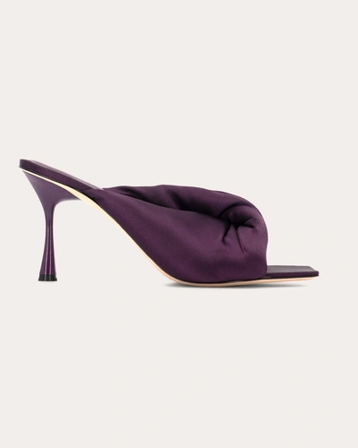 Shop Studio Amelia Women's Satin Croissant 90 Heel In Purple