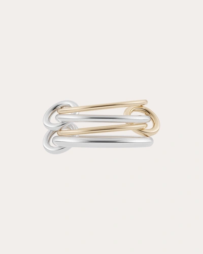 Shop Spinelli Kilcollin Women's Pisces Two-tone Linked Ring In Gold