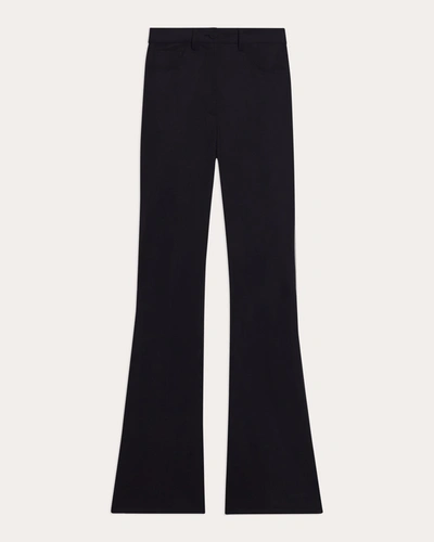 Shop Theory Women's Demitria High-waist Ponte Flare Pants In Black