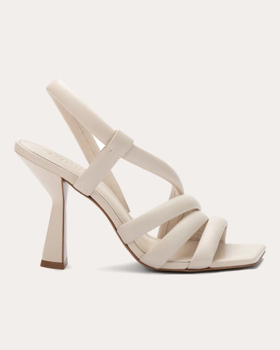 Shop Mercedes Castillo Women's Silk Nappa Aline High-heel Sandal In White