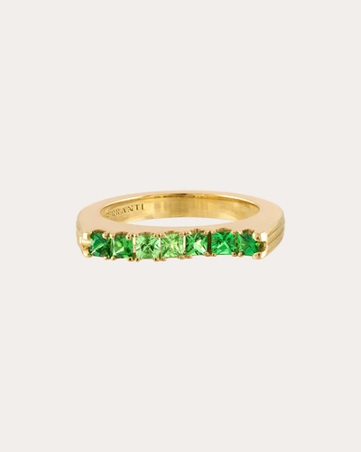 Shop Gigi Ferranti Women's Tsavorite Garnet Portofino Wave Ring In Green