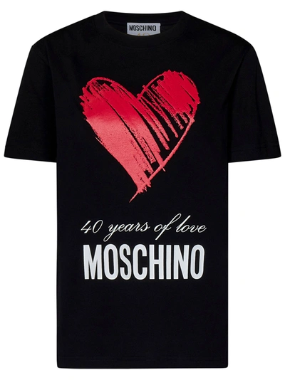 Shop Moschino T-shirt  In Nero