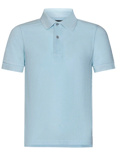 Shop Tom Ford Polo Shirt In Blu