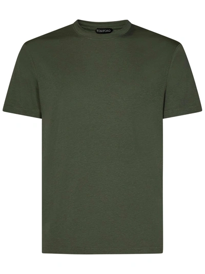 Shop Tom Ford T-shirt In Verde