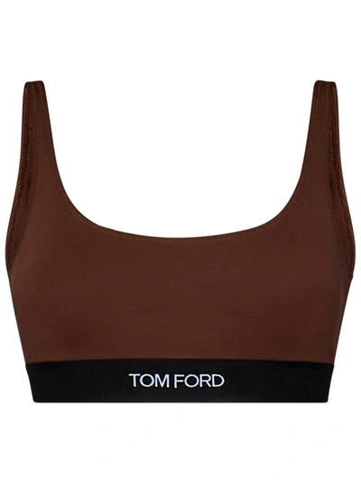 Shop Tom Ford Top In Marrone