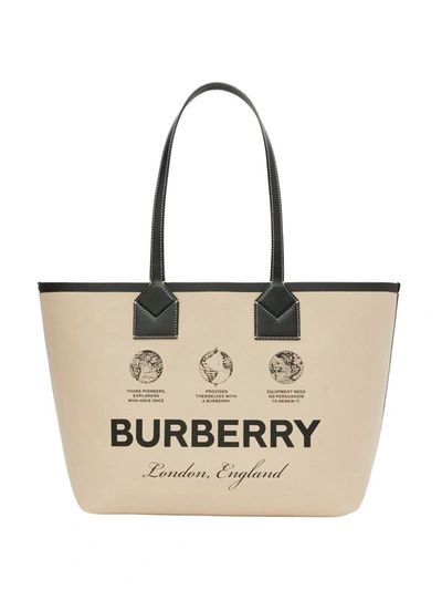 Shop Burberry Heritage Shopping Bag In Beige