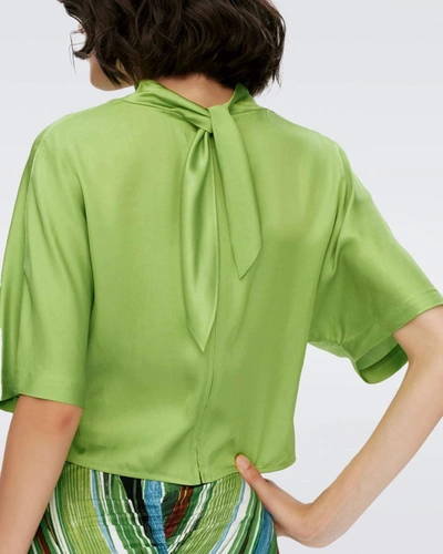 Shop Diane Von Furstenberg Top In Green