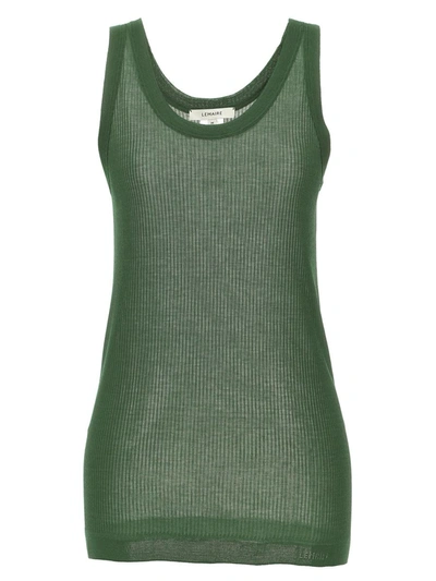 Shop Lemaire 'seamless Rib' Tank Top In Green