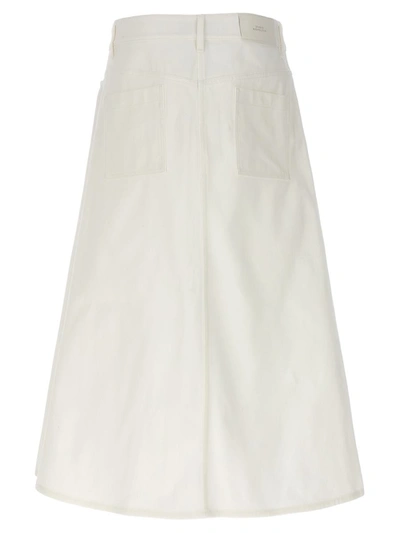 Shop Studio Nicholson 'baringo' Midi Skirt In White