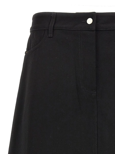 Shop Studio Nicholson 'baringo' Midi Skirt In Black