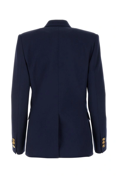Shop Versace Jackets And Vests In Navyblue