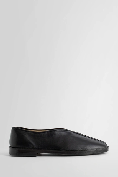 Shop Lemaire Man Black Loafers