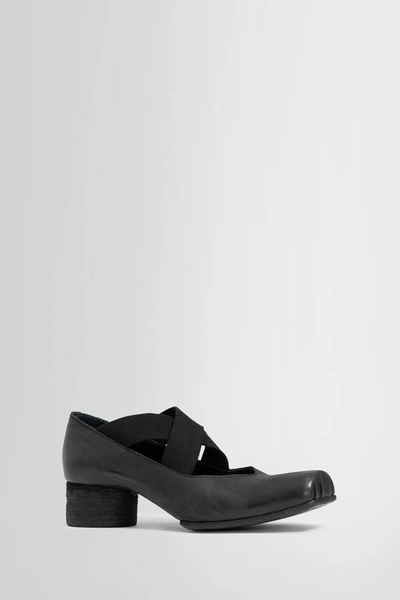 Uma Wang 25mm Square-toe Ballerina Shoes In Black