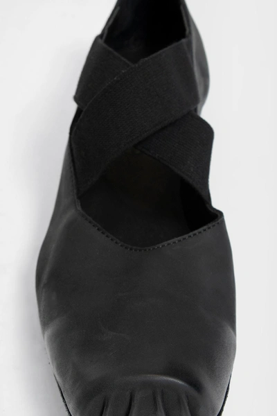 Uma Wang 25mm Square-toe Ballerina Shoes In Black