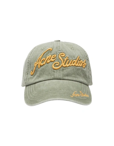 Shop Acne Studios Hat In Green