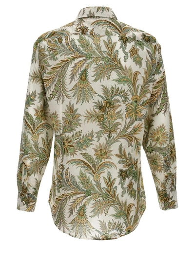 Shop Etro All-over Print Shirt In White