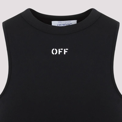 Shop Off-white Sleek Rowing Dress In Black