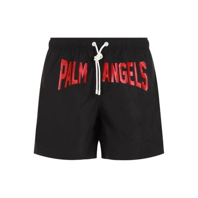 Shop Palm Angels Swimshorts Swimwear In Black