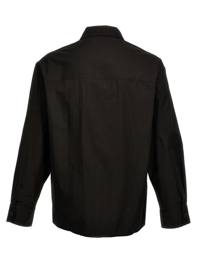 Shop Studio Nicholson 'military' Shirt In Black