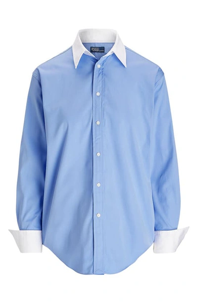 Shop Polo Ralph Lauren Cotton Button-up Shirt In Chopin Blue