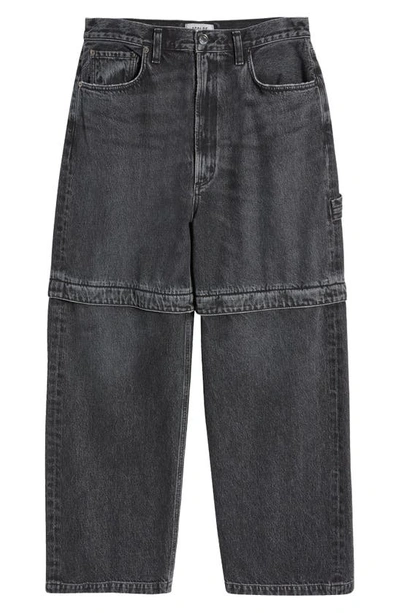 Shop Agolde Rosco Relaxed Fit Zip-off Jeans In Paradox