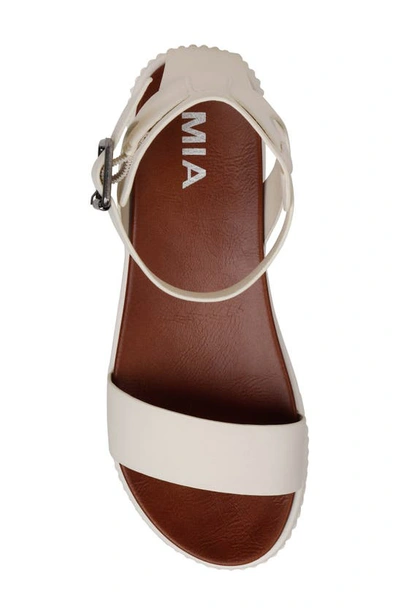 Shop Mia Lunna Platform Ankle Strap Sandal In Ice