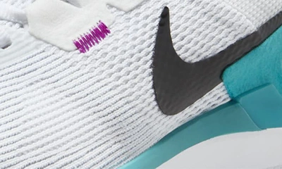 Shop Nike Air Zoom Structure 25 Road Running Shoe In White/ Platinum/ Cactus/ Black