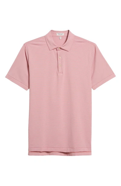 Shop Peter Millar Jubilee Performance Golf Polo In Cape Red