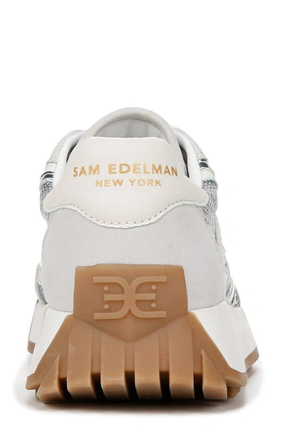 Shop Sam Edelman Luna Sneaker In Silver/ Off White