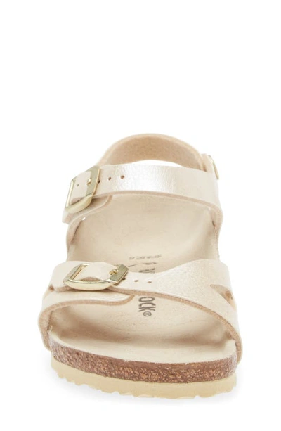 Shop Birkenstock Kids' Rio Sandal In Pearl White