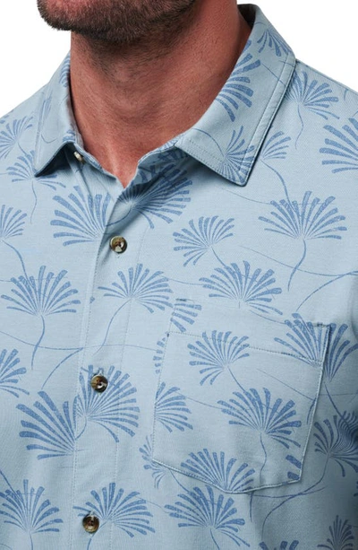 Shop Travis Mathew Rum Ration Stretch Short Sleeve Button-up Shirt In Arona