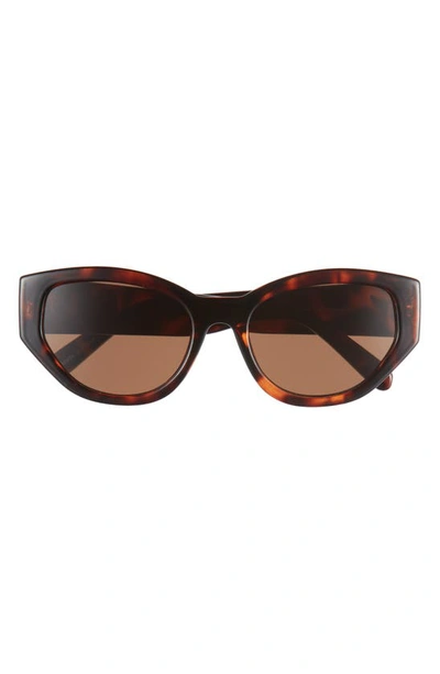 Shop Bp. Angular Oval Sunglasses In Tortoise