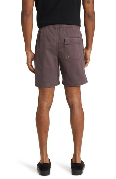 Shop Rvca Escape Solid Shorts In New Plum