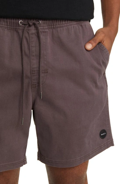 Shop Rvca Escape Solid Shorts In New Plum