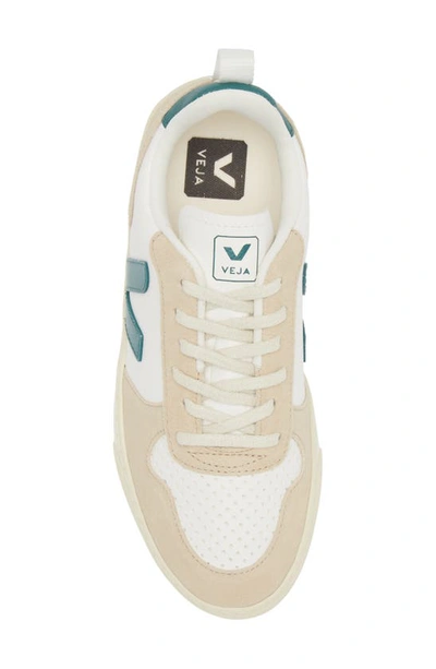 Shop Veja Kids' Small V-10 Sneaker In Extra-white Brittany Almond