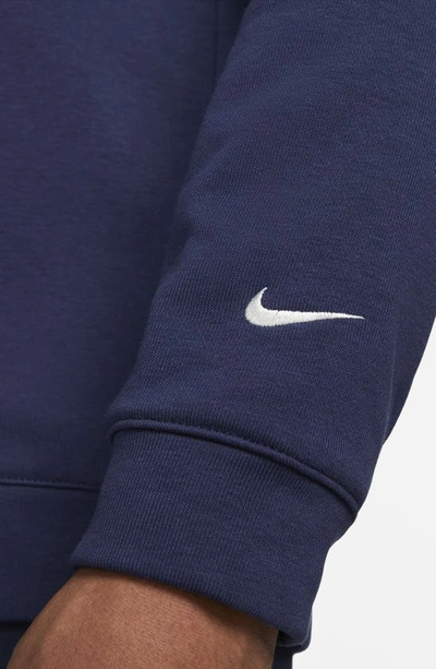 Shop Nike Dri-fit Track Club Long Sleeve Running T-shirt In Midnight Navy/ Summit White