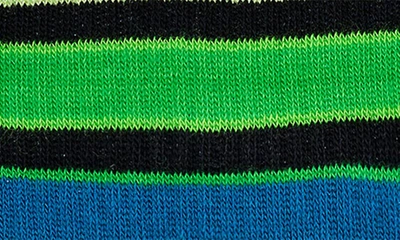 Happy Socks Assorted 2-pack Stripe Sneaker Crew Socks Gift Box In Black