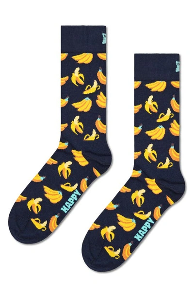 Happy Socks Food Crew Socks Gift Set, Pack Of 3 In Navy