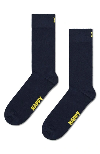 Happy Socks Assorted 5-pack Solid Crew Socks In White Multi