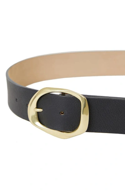 Shop B-low The Belt Edmond Mini Leather Belt In Black Brass