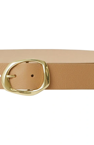 Shop B-low The Belt Edmond Mini Leather Belt In Vacchetta Brass
