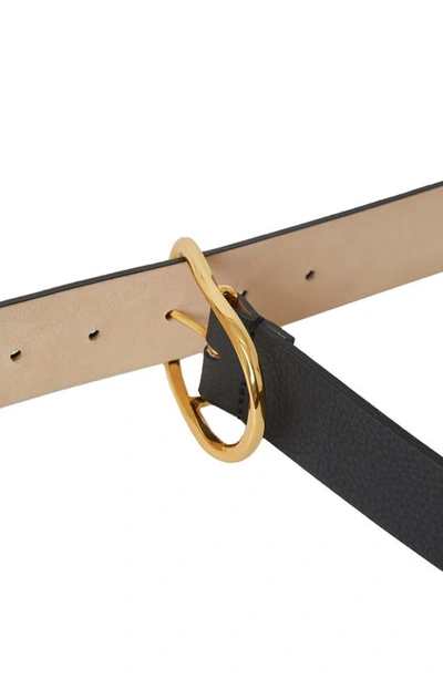 Shop B-low The Belt Kyra Leather Belt In Black Gold